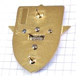 ブローチ・防衛支援参謀本部フランス軍イカリ剣ミリタリー白黒の紋章