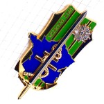 ブローチ・サンシール陸軍士官学校フランス軍イカリ剣ロレーヌ十字