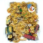 フランス ピンズ 雑貨 ヴィンテージ ピンバッジまとめて50個セット まとめ売り 大量 フレンチ ビンテージ 広告 スキー飛行機スイス国旗ラグビーなど