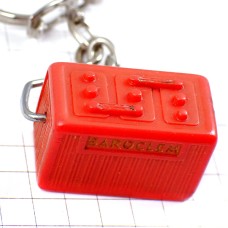 キーホルダー・赤いバッテリー車 BAROCLEM BATTERY FRANCE