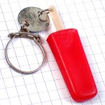 キーホルダー・赤アイスキャンディー型モッタ MOTTA社 FRANCE