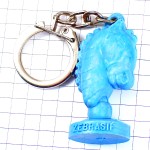 キーホルダー・シマウマ青い馬チェスのコマ駒ブルーのナイト ZEBRASIF CHESS FRANCE