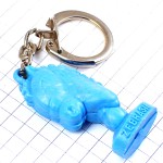 キーホルダー・シマウマ青い馬チェスのコマ駒ブルーのナイト ZEBRASIF CHESS FRANCE