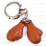 キーホルダー・ボクシング茶色いグローブ型 BOXING GLOWES