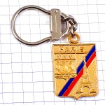 キーホルダー・紋章エッフェル塔パリ金色セーヌ川の帆船ゴールド TOUR-EIFFEL EIFFEL-TOWER PARIS FRANCE