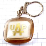 キーホルダー・アルファベットＵＡＰ金色ゴールド INSURANCES FRANCE