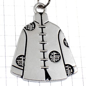 キーホルダー・緑茶チャイナ服シルバー銀色