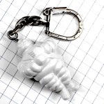 キーホルダー・ミシュラン社ビバンダムくん白いキャラクター MICHELIN BIBENDUM FRANCE