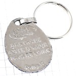 キーホルダー・プジョー車シルバーのライオン銀色エンブレム PEUGEOT FRANCE