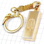 キーホルダー・金の延べ棒型ゴールド金色