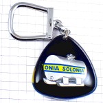 キーホルダー・液体の肥料ソロニア青と黄色ブルボン社製 BOURBON SOLONIA FERTILIZER TOULOUSE FRANCE