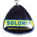 キーホルダー・液体の肥料ソロニア青と黄色ブルボン社製 BOURBON SOLONIA FERTILIZER TOULOUSE FRANCE