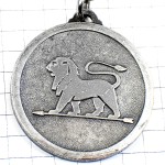 キーホルダー・プジョー車ライオン銀色シルバーエンブレム最初期のロゴ PEUGEOT-FRERES PEUGEOT FRANCE