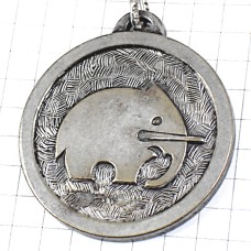 キーホルダー・カフェドレレファン象のコーヒー珈琲シルバー銀色 CAFES-DE-L-ELEPHANT-NOIR FRANCE