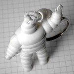 キーホルダー・ミシュラン社ビバンダムくんビブ車タイヤ BIBENDUM MICHELIN FRANCE
