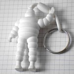 キーホルダー・ミシュラン社ビバンダムくんビブ車タイヤ BIBENDUM MICHELIN FRANCE