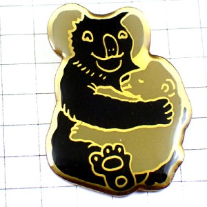 ピンバッジ・コアラ動物オーストラリア親子 KOALA AUSTRALIA