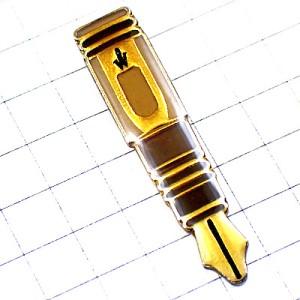 ピンバッジ・W印ウォーターマン万年筆ペン文房具 WATERMAN