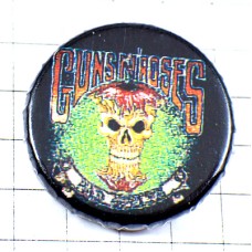 ピンバッジ・ガンズアンドローゼス音楽ドクロ髑髏スカル GUNS-N-ROSES SKULL USA