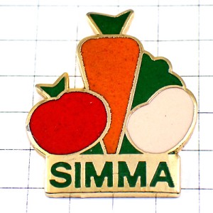 ピンバッジ・ニンジン人参トマト野菜ジャガイモ