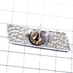 ピンバッジ・フィアット車エンブレムFIAT紺色ロゴ銀色シルバー FIAT ITALIA ITALY