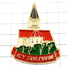 ピンバッジ・アジー＝シュル＝マルヌのカトリック教会