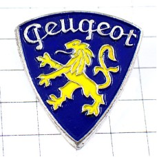 ピンバッジ・プジョー車ライオンのエンブレム紋章ロゴ PEUGEOT FRANCE
