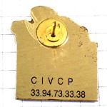 ピンバッジ・プロヴァンスのワイン葡萄酒グラス白ロゼ赤 WINE COTES-DE-PROVENCE PROVENCE FRANCE