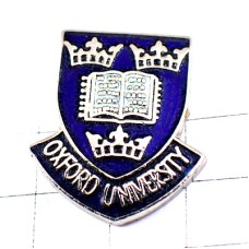 ピンバッジ・紋章オックスフォード大学イギリス本と王冠UK英国 OXFORD UNIVERSITY ENGLAND