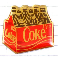 ピンバッジ・コカコーラ６本コーク半ダース瓶 COCA-COLA COKE PACK USA