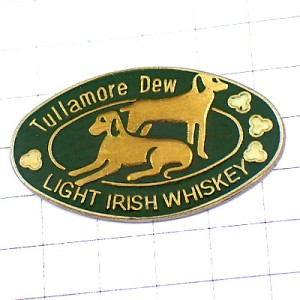 ピンバッジ・チュラモア犬アイリッシュウイスキー酒 TULLAMORE TULLAMORE-DEW IRISH WHISKY IRELAND WHISKEY