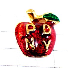 ピンバッジ・ニューヨーク大好きハート型リンゴ林檎アメリカ/USA米国 NEW-YORK-POLICE-DEPARTMENT