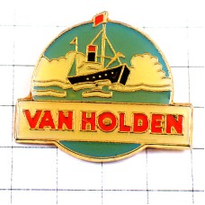 ピンバッジ・フェリー船ボート赤い旗 ピンバッジ・フェリー船ボート赤い旗