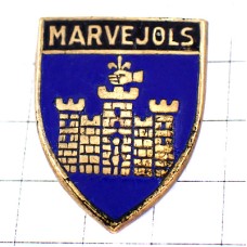 ピンバッジ・マルブジョル城や百合の紋章