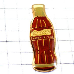 ピンバッジ・コカコーラ瓶ボトル一本 COCA-COLA ESSO BOTTLE USA