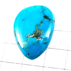 ピンバッジ・トルコ石ターコイズ天然石 GEOLOGIE TURQUOISE STONE
