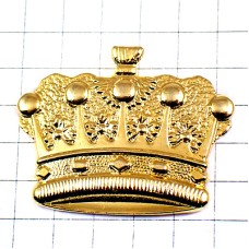 ピンバッジ・金色ゴールド王冠