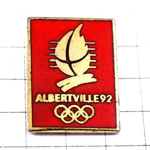 ピンバッジ・赤アルベールビル五輪オリンピック冬季ビンテージ中古品 ALBERTVILLE-1992 SAVOIE FRANCE ピンバッジ・赤アルベールビル五輪オリンピック冬季ビンテージ中古品 ALBERTVILLE-1992 SAVOIE FRANCE