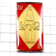 ピンバッジ・コカコーラ白いボトル瓶 COCA-COLA BOTTLE USA