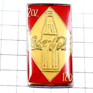 ピンバッジ・コカコーラ白いボトル瓶 COCA-COLA BOTTLE USA
