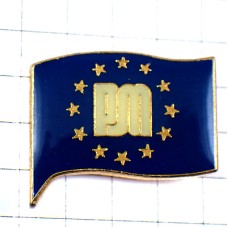 ピンバッジ・アルファベットPM欧州旗スター星EU欧州連合