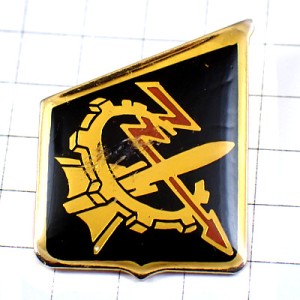 ピンバッジ・歯車ミサイル矢印イナヅマ技術保守フランス空軍ミリタリー