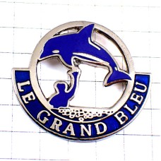 ピンバッジ・イルカ映画『グランブルー』ベッソン監督 LUC-BESSON LE-GRAND-BLEU FRANCE