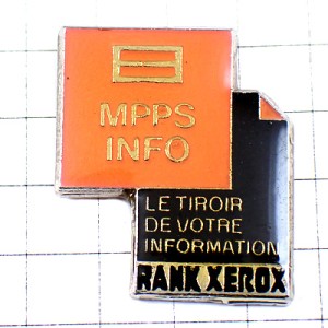 ピンバッジ・ランクゼロックス社コンピュータ