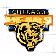 ピンバッジ・シカゴベアーズ熊アメフト/USA米国クマ CHICAGO BEARS