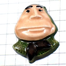 ピンバッジ・ミッテラン大統領カエル蛙