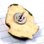 ピンバッジ・ミッテラン大統領カエル蛙