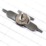 ピンバッジ・エアバスA400飛行機の正面 AIRBUS ATLAS A-400