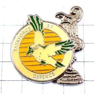 ピンバッジ・鳥はばたく機動部隊ミリタリーアメリカ軍 TASKFORCE-87 DEFENCE KOOKABURRA AUSTRALIA AMERICAS-CUP