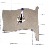 ピンバッジ・サンマロ港の旗アーミン象徴イタチ動物 FLAG SAINT-MALO FRANCE